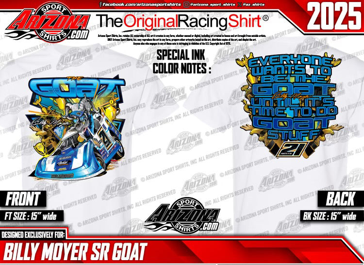 White The Goat Billy Moyer Short Sleeve Tee