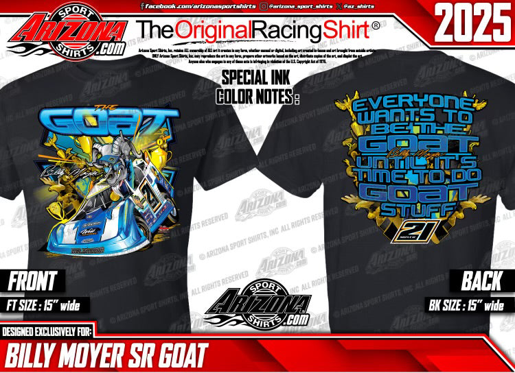 Black The Goat Billy Moyer Short Sleeve Tee