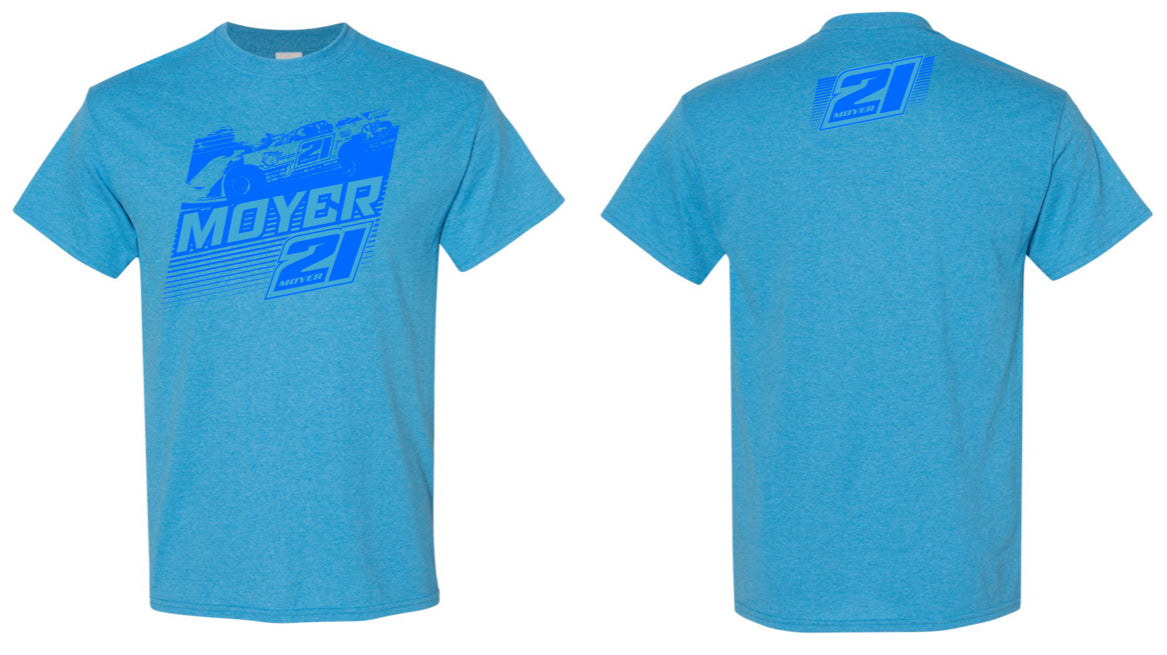 Blue Moyer #21 Lines Short Sleeve Tee