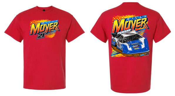 Red Billy Moyer Fire Short Sleeve Tee