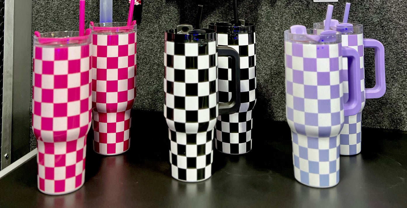 Checkered 30 oz. Tumbler