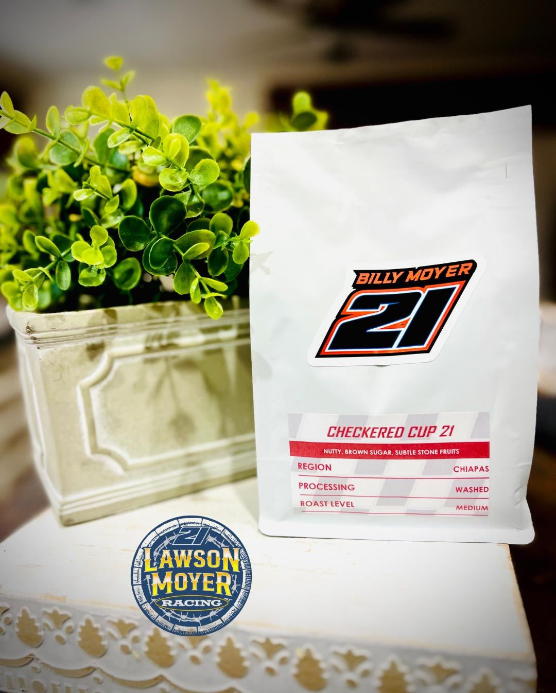 10 oz. Bag of Lawson Moyer Racing Coffee - Six Flavors