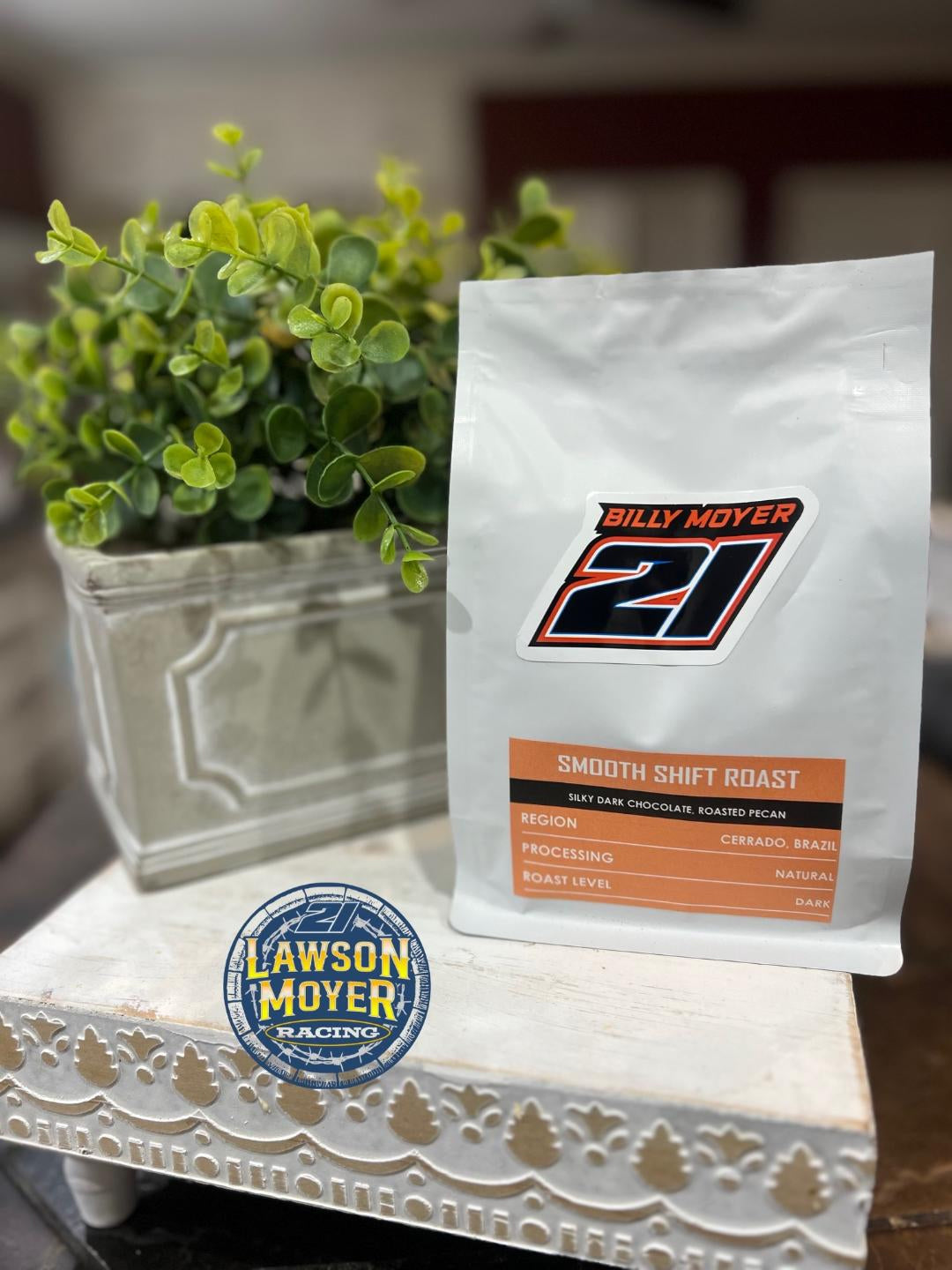 10 oz. Bag of Lawson Moyer Racing Coffee - Six Flavors