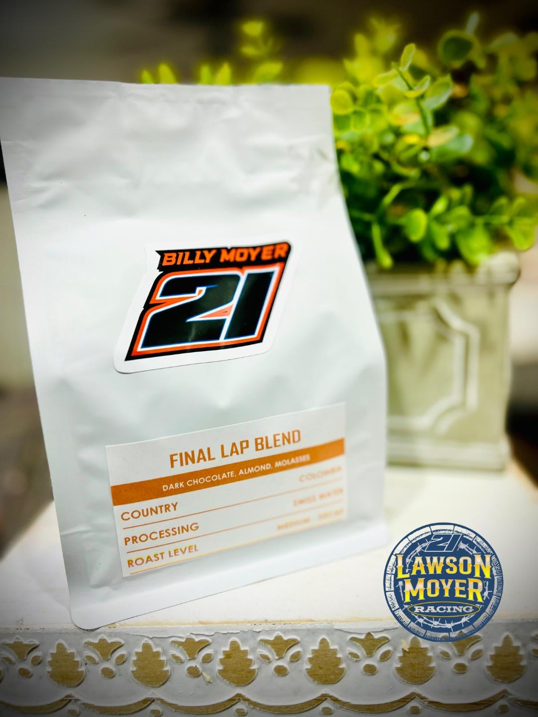 10 oz. Bag of Lawson Moyer Racing Coffee - Six Flavors