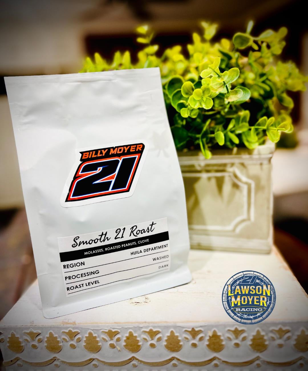 10 oz. Bag of Lawson Moyer Racing Coffee - Six Flavors