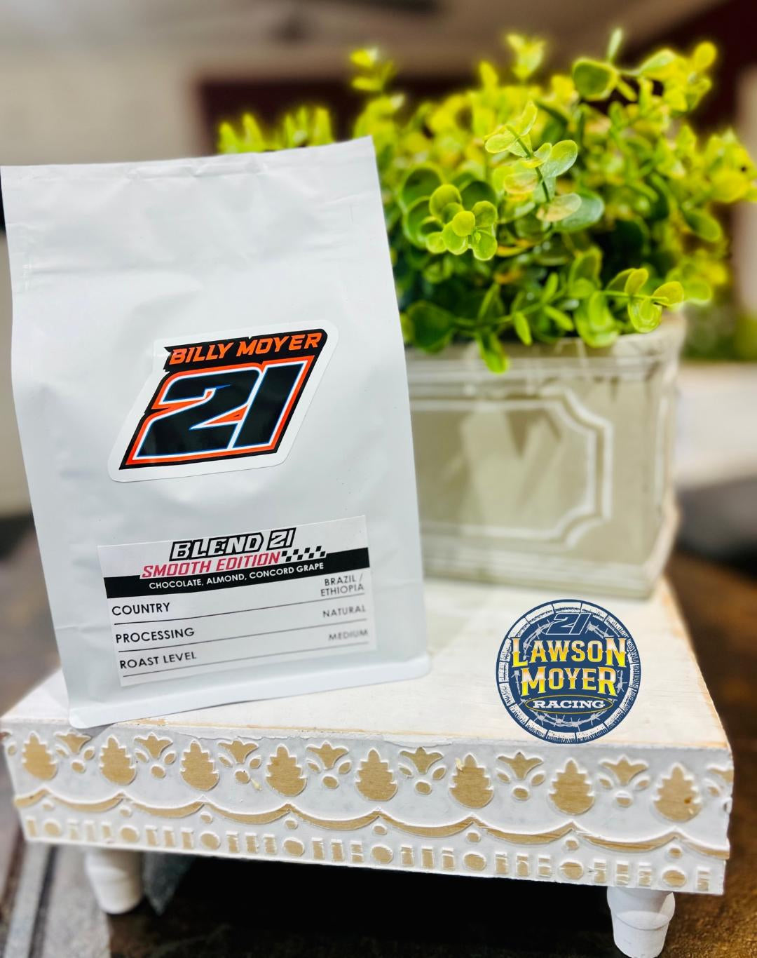 10 oz. Bag of Lawson Moyer Racing Coffee - Six Flavors