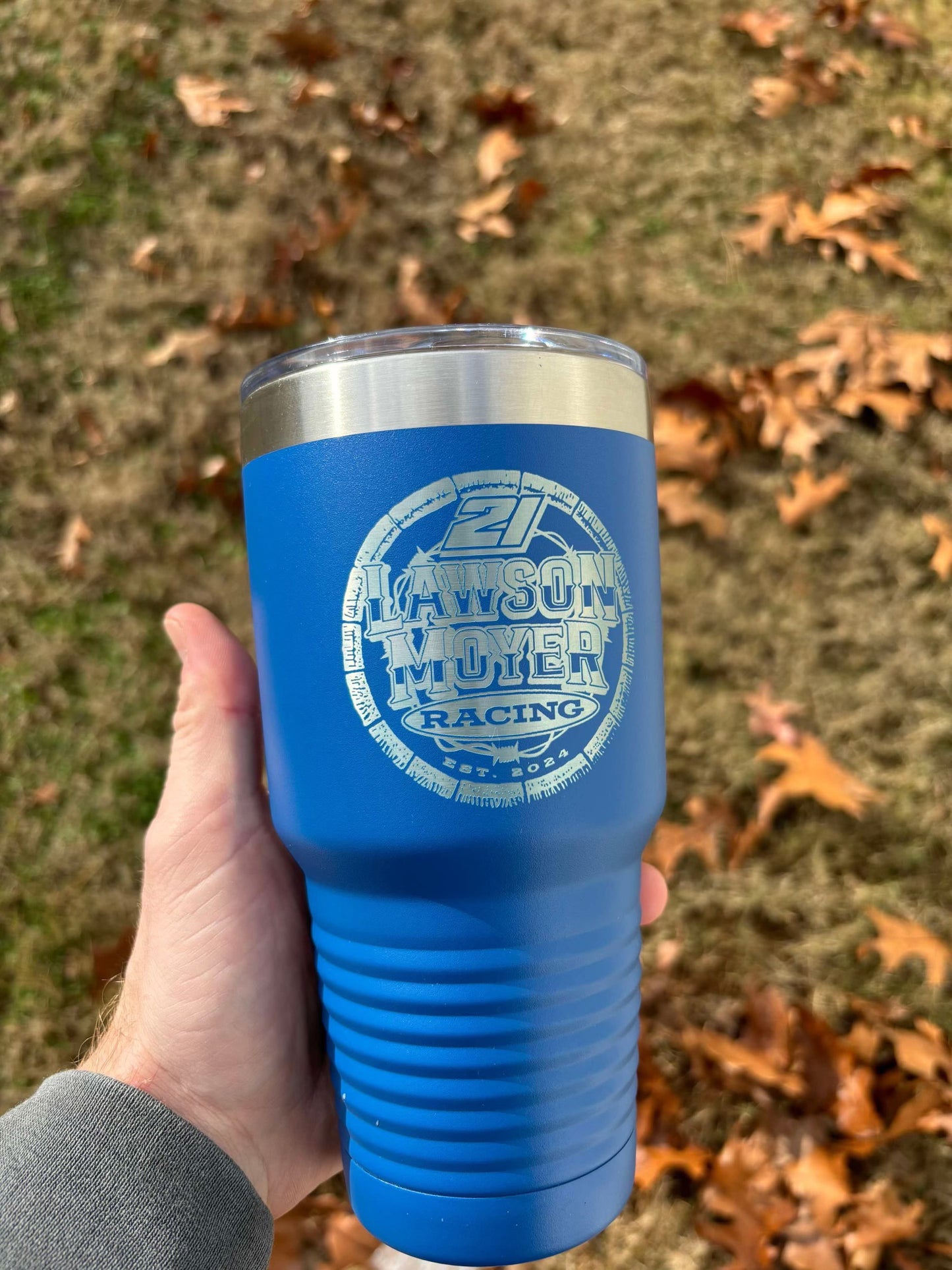 Royal Blue Lawson Moyer Racing 30 oz. Tumbler